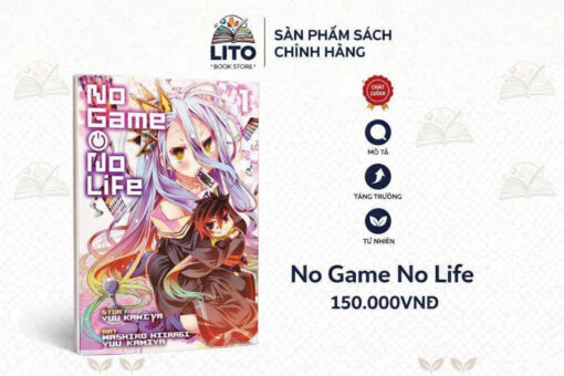 Mua No Game No Life chính hãng giá tốt tại Litobook.store. Light novel nổi tiếng với nội dung đấu trí hấp dẫn, hình ảnh đẹp, phù hợp mọi lứa tuổi. Đặt mua ngay!